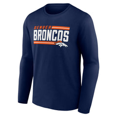 Denver Broncos On Side Stripe Team Long Sleeve T-Shirt | NFL Near me