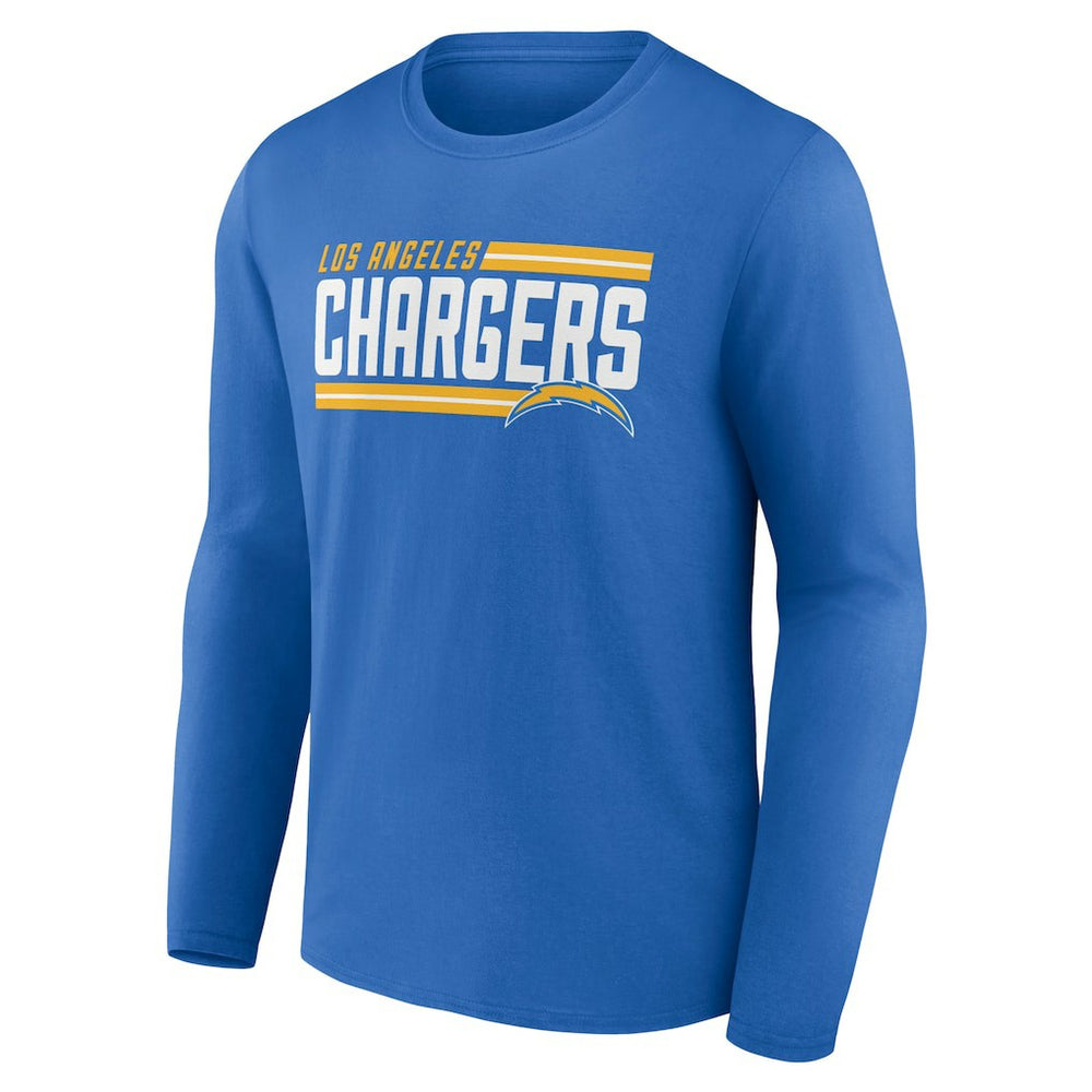 Los Angeles Chargers On Side Stripe Team Long Sleeve T-Shirt | NFL New