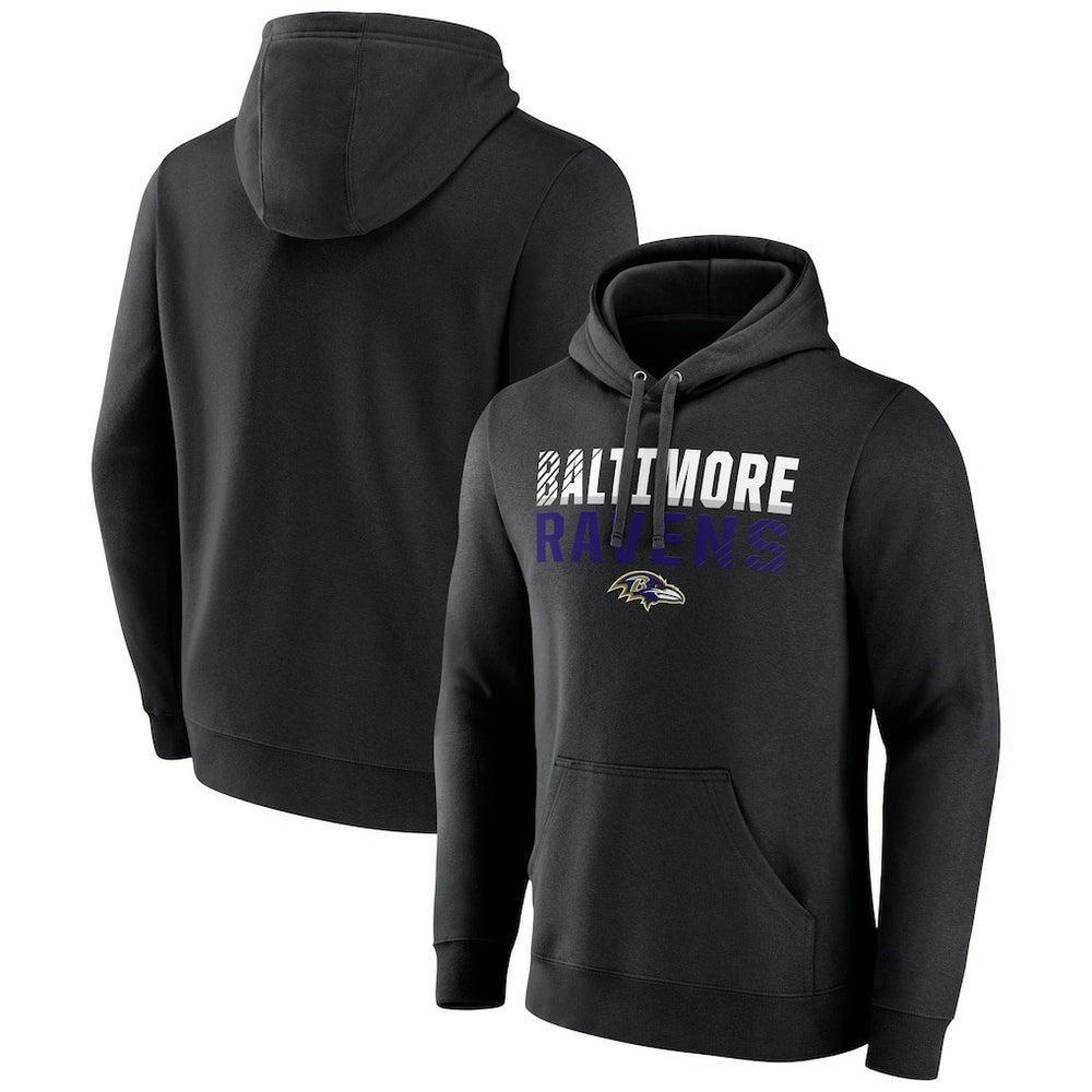 Baltimore Ravens Team Fade Out Fitted Pullover Hoodie | NFL US
