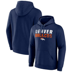 Denver Broncos Team Fade Out Fitted Pullover Hoodie | NFL Near me