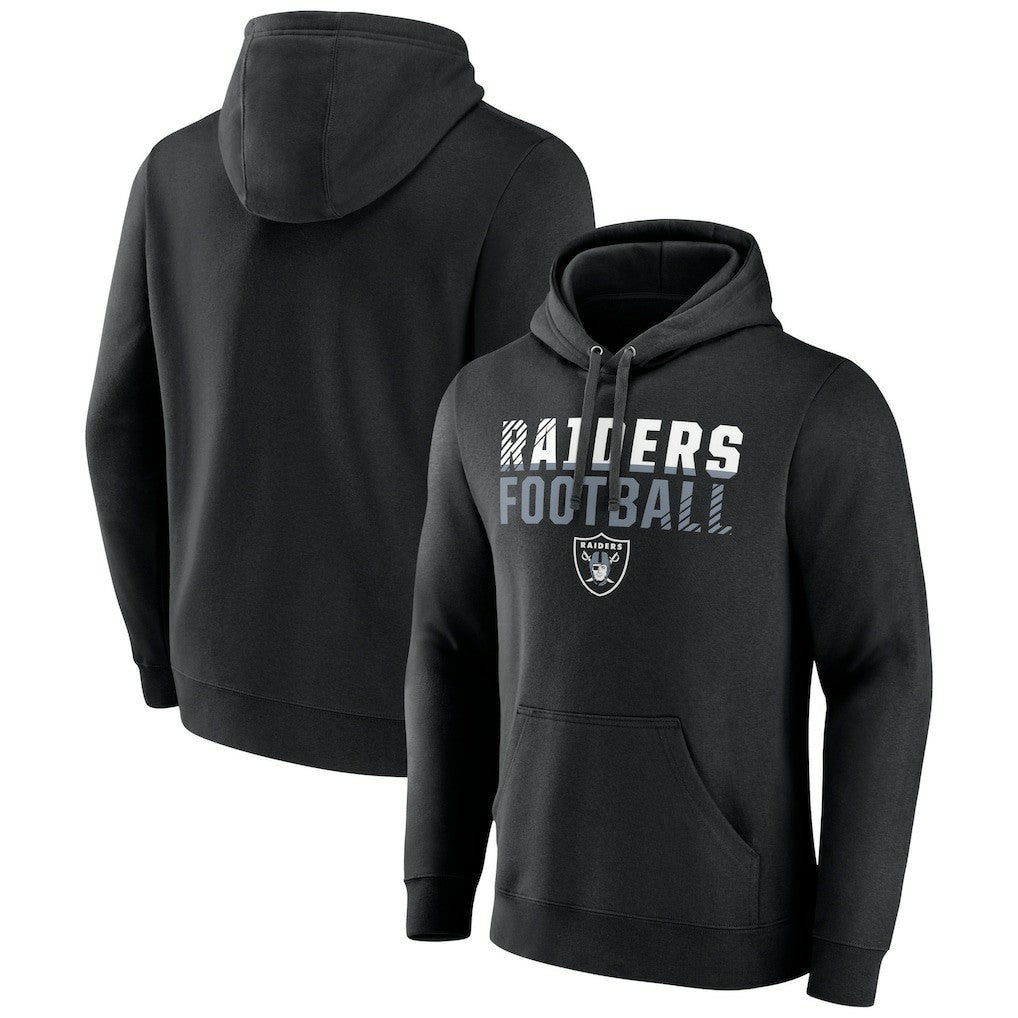 Las Vegas Raiders Team Fade Out Fitted Pullover Hoodie | NFL Outlet