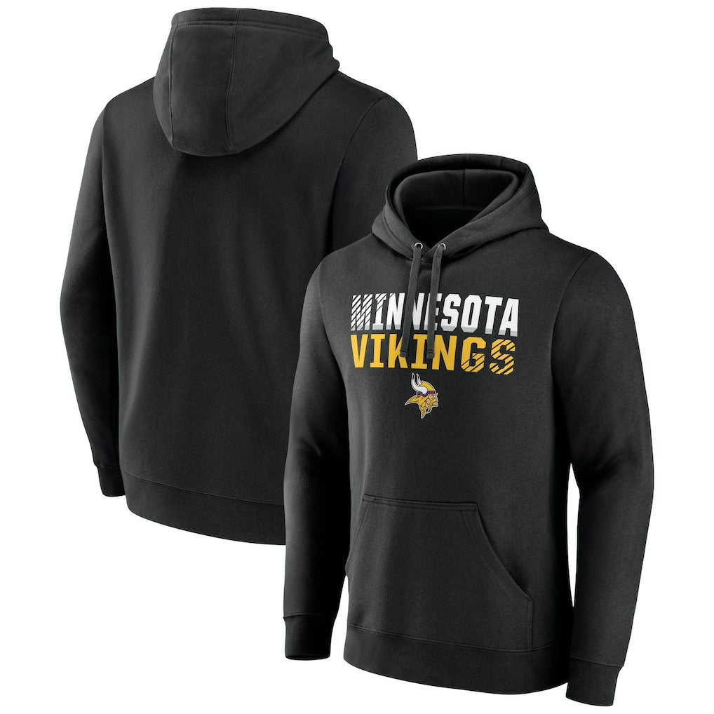 Minnesota Vikings Team Fade Out Fitted Pullover Hoodie | NFL Discount
