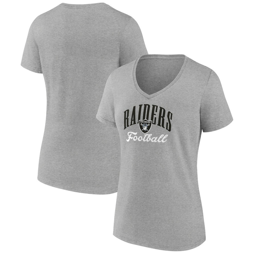 Las Vegas Raiders Women's Victory Script V-Neck T-Shirt | NFL Sale