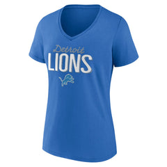 Detroit Lions Women's Nostalgia V-Neck T-Shirt | NFL Discount