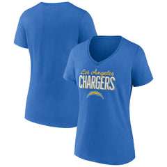 Los Angeles Chargers Women's Nostalgia V-Neck T-Shirt | NFL Sale