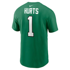 Philadelphia Eagles Jalen Hurts  Alternate Player Name & Number T-Shirt | NFL New
