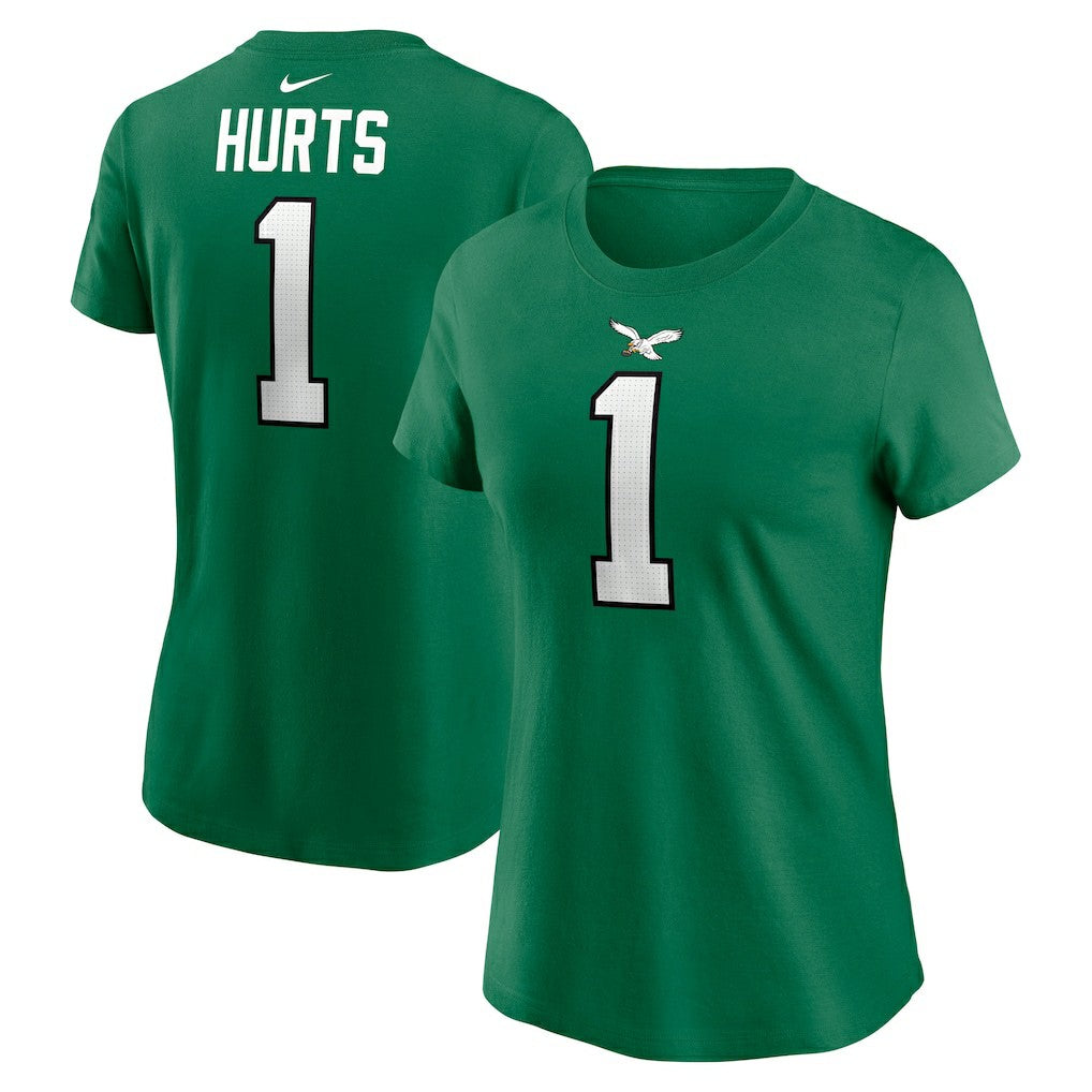 Philadelphia Eagles Jalen Hurts  Women's Player Name & Number T-Shirt | NFL Online