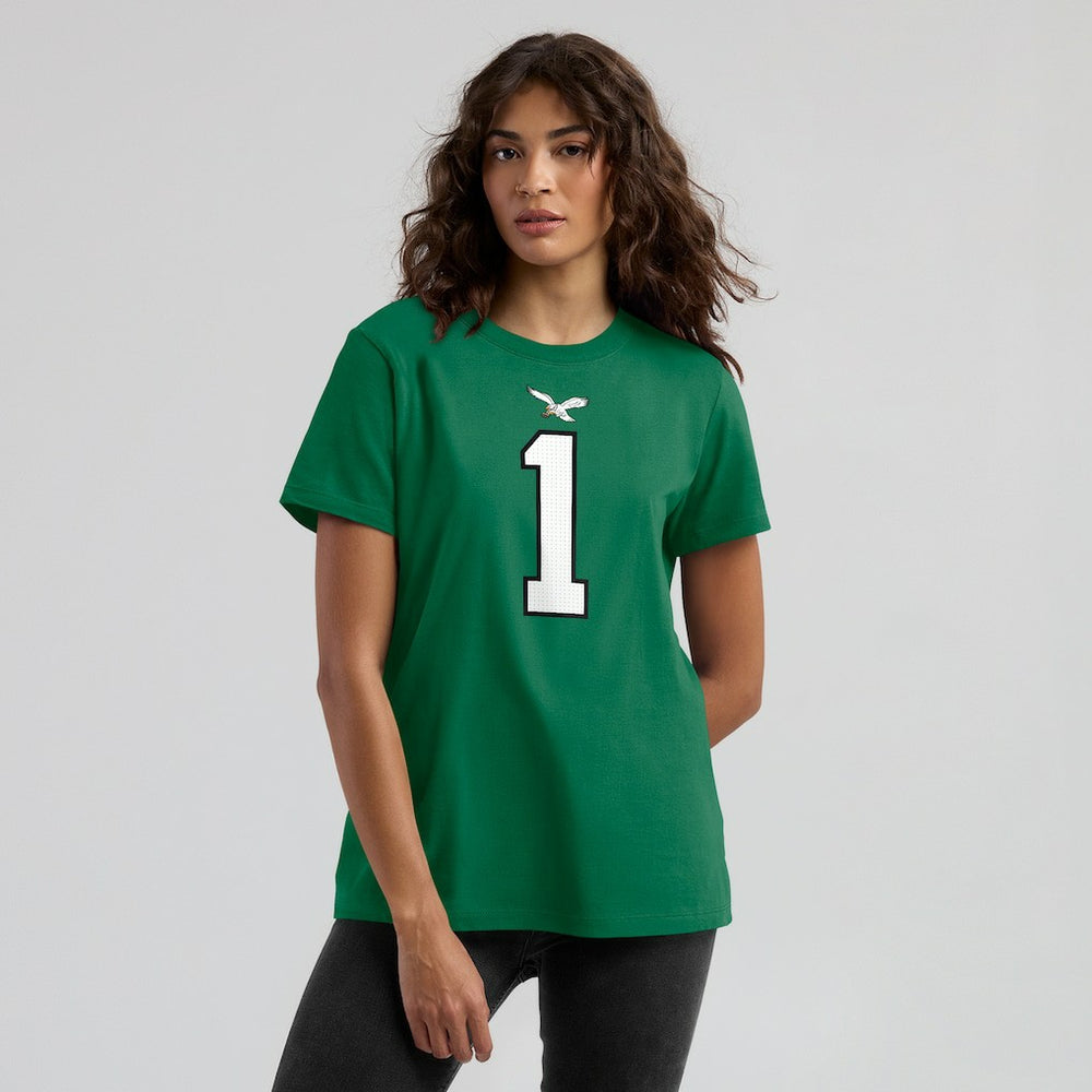 Philadelphia Eagles Jalen Hurts  Women's Player Name & Number T-Shirt | NFL Online