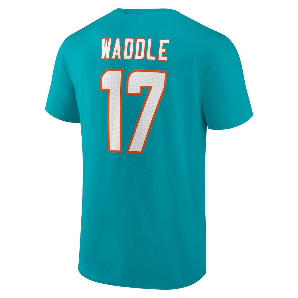Miami Dolphins Jaylen Waddle  Player Icon Name & Number T-Shirt | NFL Near me