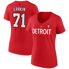 Dylan Larkin Detroit Red Wings Fanatics Women's Special Edition 2.0 Name & Number V-Neck T-Shirt -  NHL T-shirts