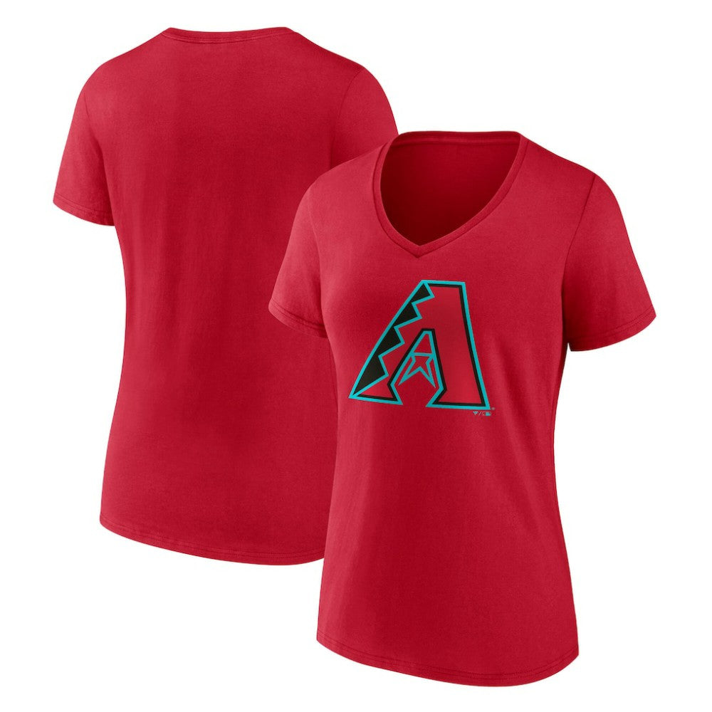 Arizona Diamondbacks Women's Official Logo V-Neck T-Shirt - MLB T-shirts