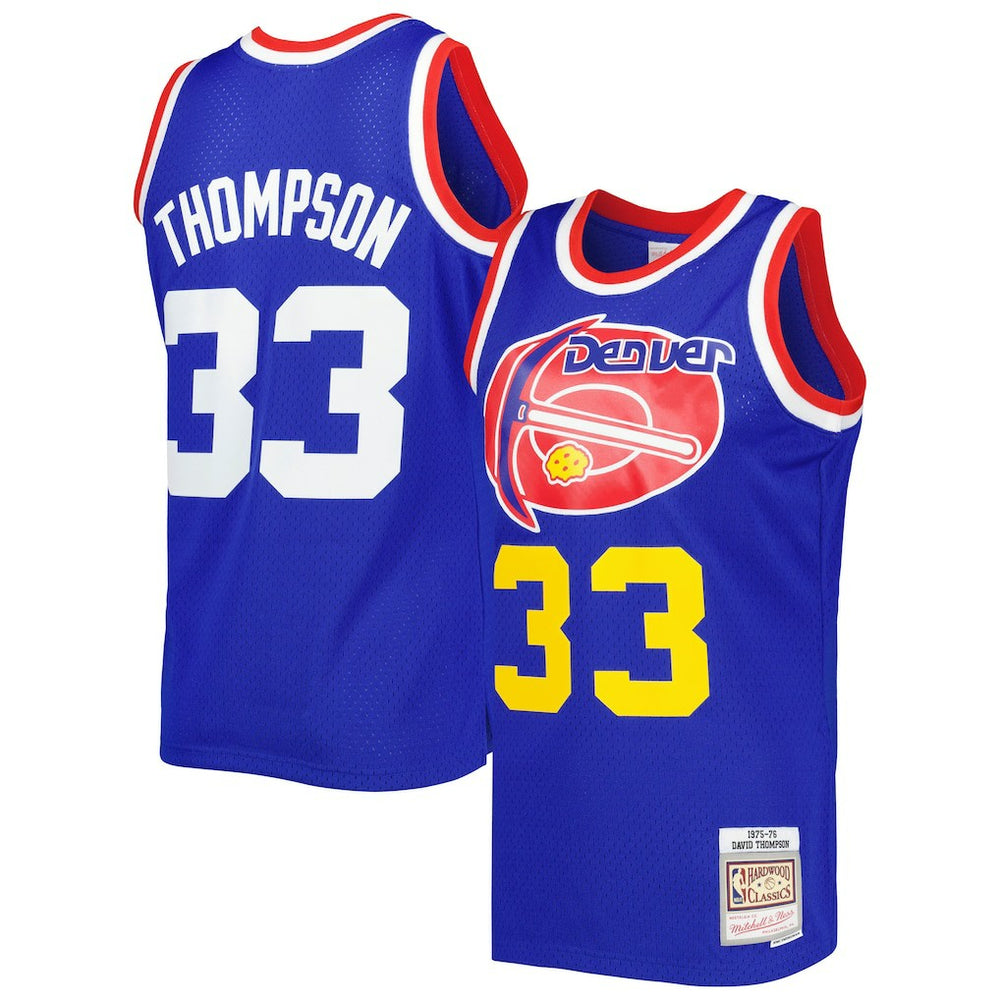 Royal David Thompson Denver Nuggets Hardwood Classics 1975/76 Swingman Jersey sale | NBA