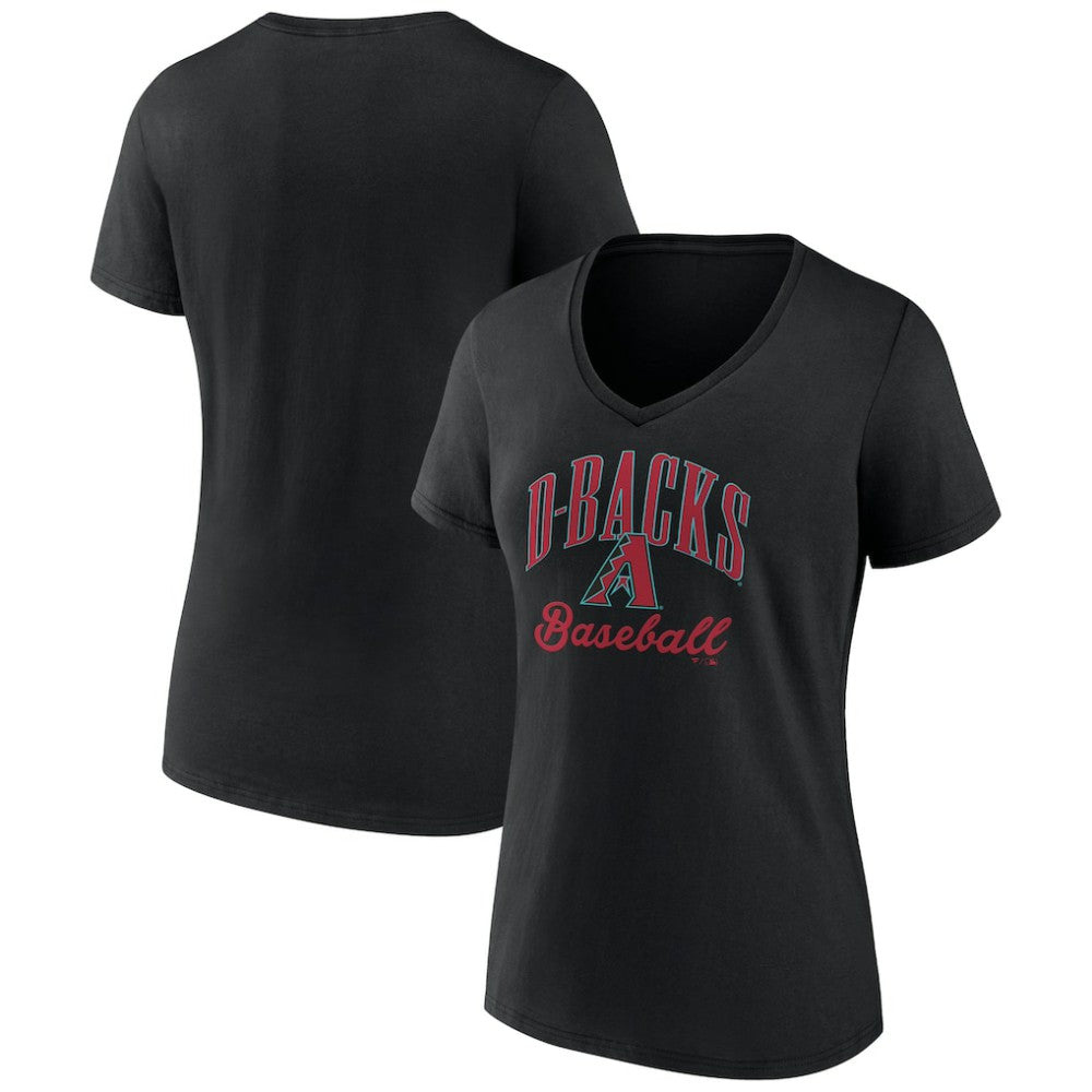 Arizona Diamondbacks Women's Victory Script Team V-Neck T-Shirt - MLB T-shirts