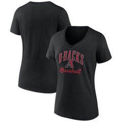 Arizona Diamondbacks Women's Victory Script Team V-Neck T-Shirt - MLB T-shirts