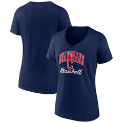 Cleveland Guardians Women's Victory Script Team V-Neck T-Shirt - MLB T-shirts
