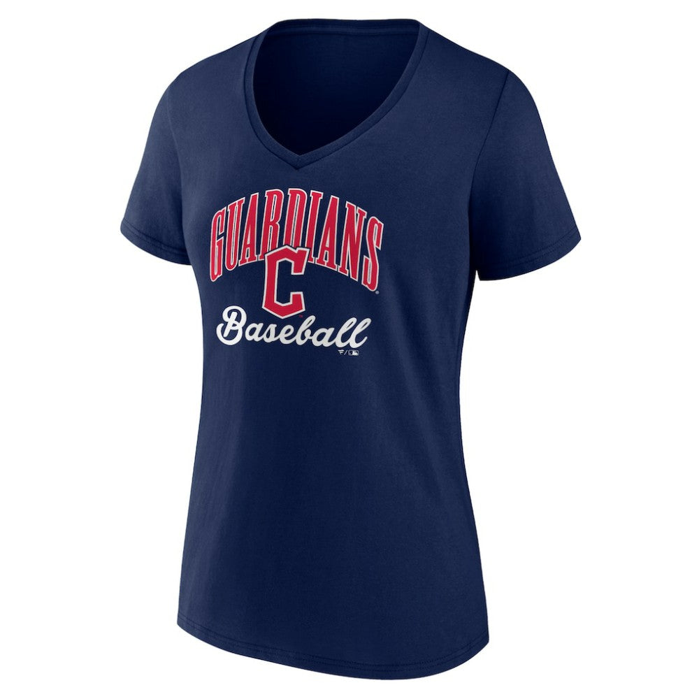 Cleveland Guardians Women's Victory Script Team V-Neck T-Shirt - MLB T-shirts