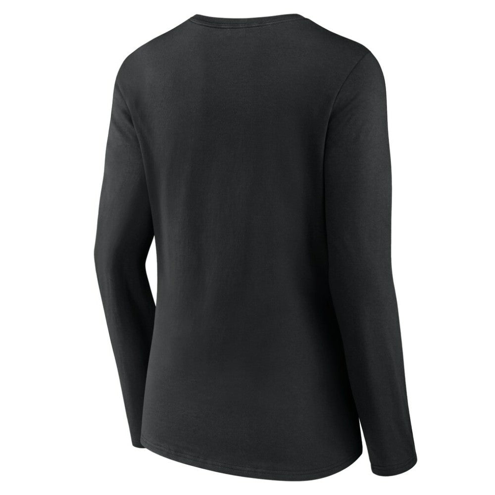 Miami Marlins Women's Victory Script Long Sleeve V-Neck T-Shirt - MLB T-shirts