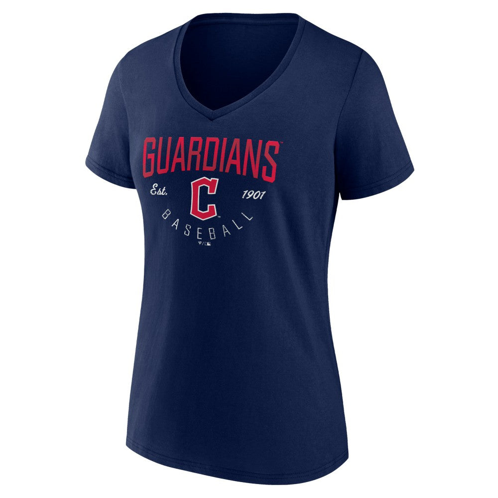 Cleveland Guardians Women's Live For It Team V-Neck T-Shirt - MLB T-shirts