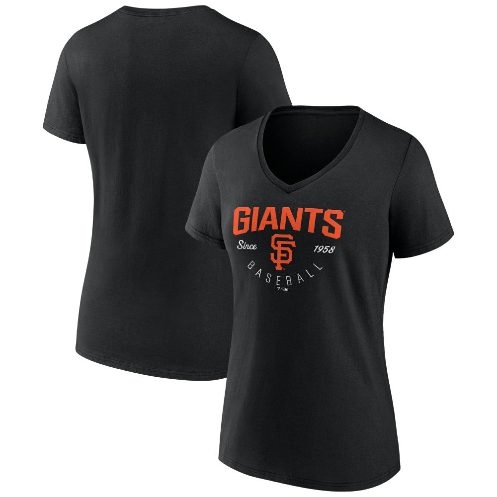 San Francisco Giants Women's Live For It Team V-Neck T-Shirt - MLB T-shirts
