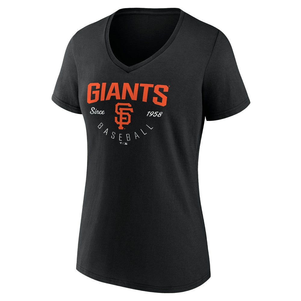 San Francisco Giants Women's Live For It Team V-Neck T-Shirt - MLB T-shirts