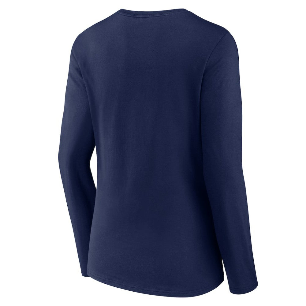 Cleveland Guardians Women's Live For It Long Sleeve Long Sleeve V-Neck T-Shirt - MLB T-shirts