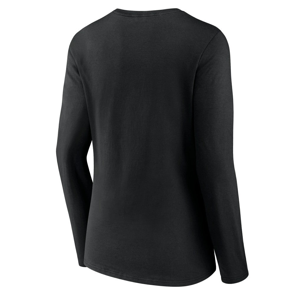 Miami Marlins Women's Live For It Long Sleeve Long Sleeve V-Neck T-Shirt - MLB T-shirts