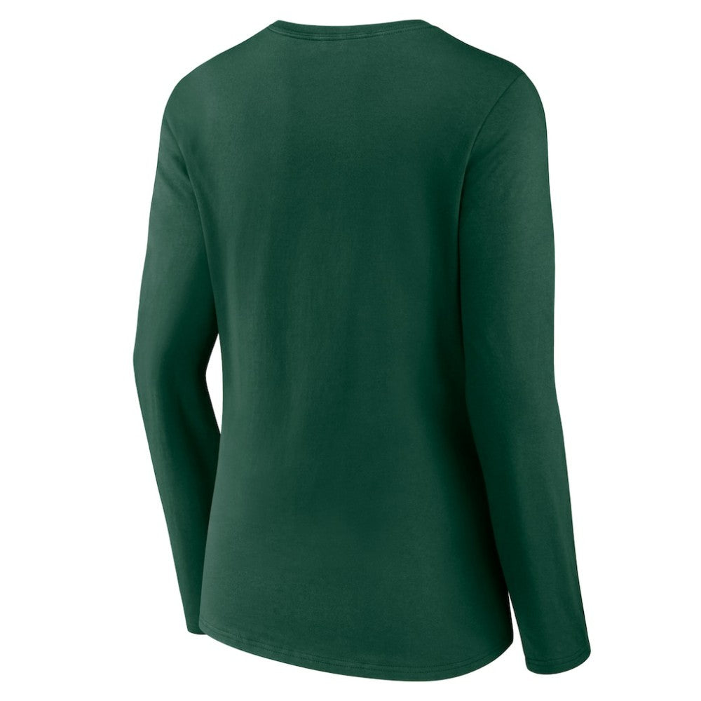 Athletics Women's Live For It Long Sleeve Long Sleeve V-Neck T-Shirt - MLB T-shirts