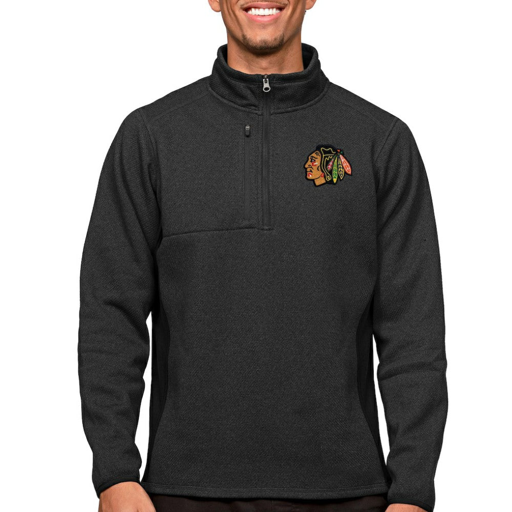 Chicago Blackhawks Antigua Course Quarter-Zip Pullover Top -  NHL Pullover