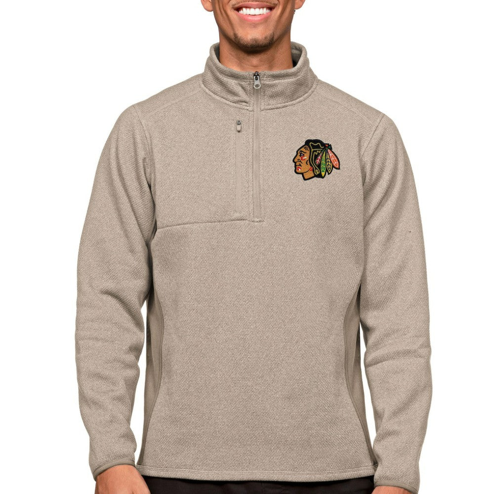 Chicago Blackhawks Antigua Course Quarter-Zip Pullover Top -  NHL Pullover