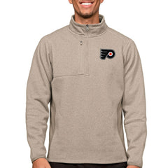 Philadelphia Flyers Antigua Course Quarter-Zip Pullover Top -  NHL Pullover