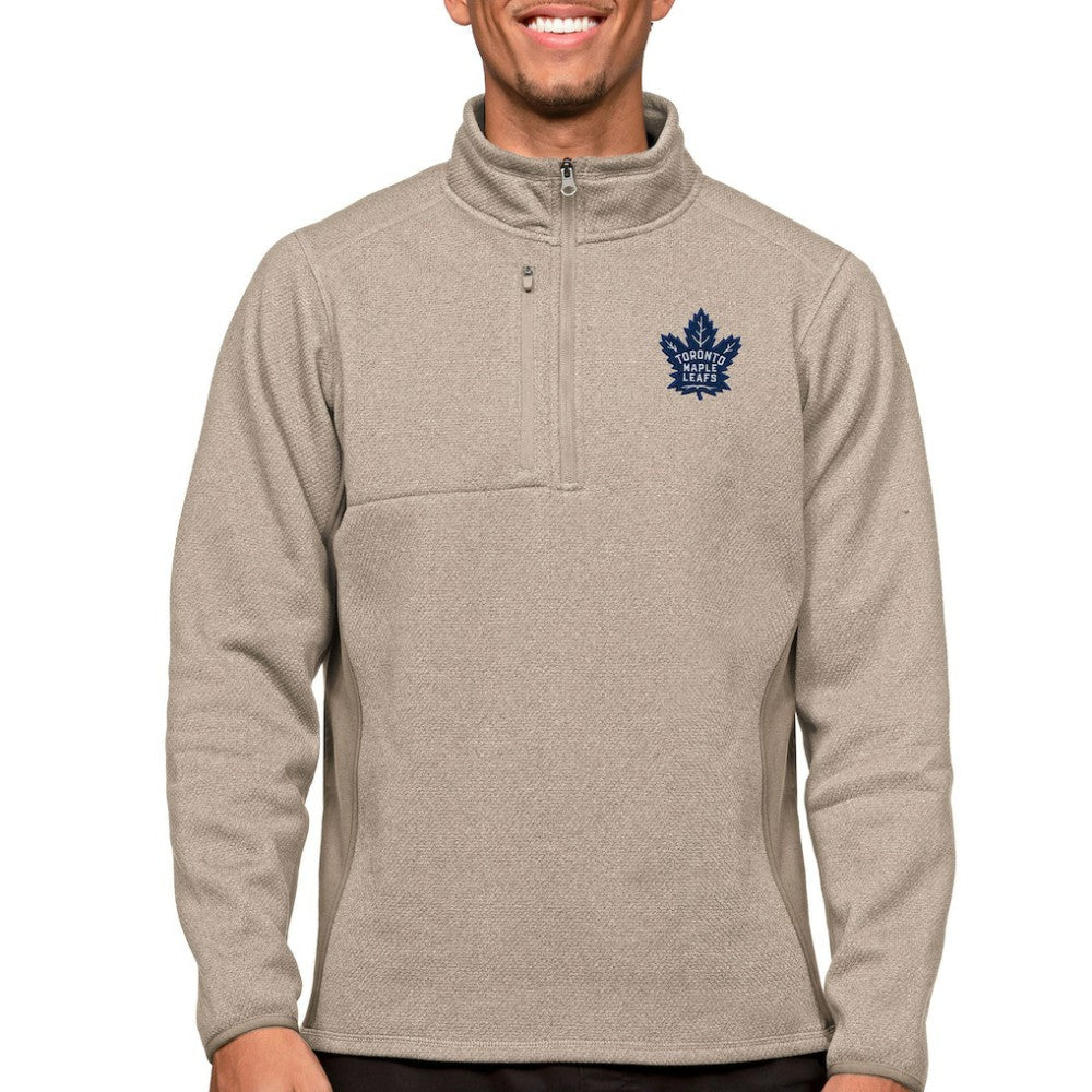 Toronto Maple Leafs Antigua Course Quarter-Zip Pullover Top -  NHL Pullover