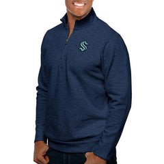 Seattle Kraken Antigua Gambit Quarter-Zip Pullover Top -  NHL Pullover
