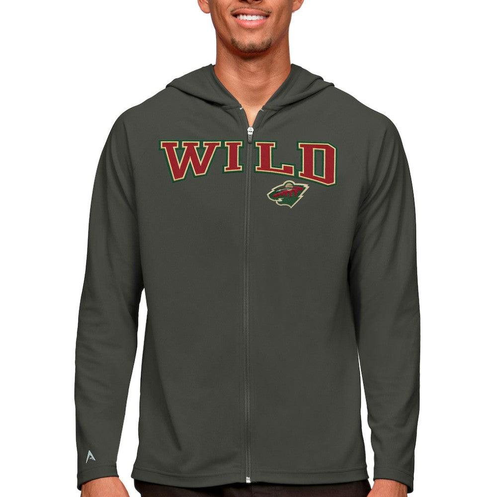 Minnesota Wild Antigua Legacy Full-Zip Hoodie -  NHL Hoodies
