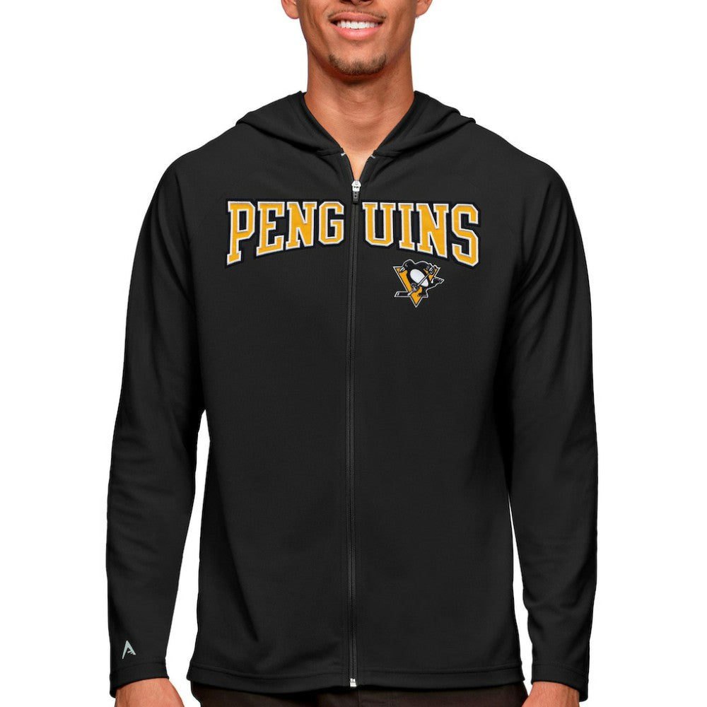 Pittsburgh Penguins Antigua Legacy Full-Zip Hoodie -  NHL Hoodies