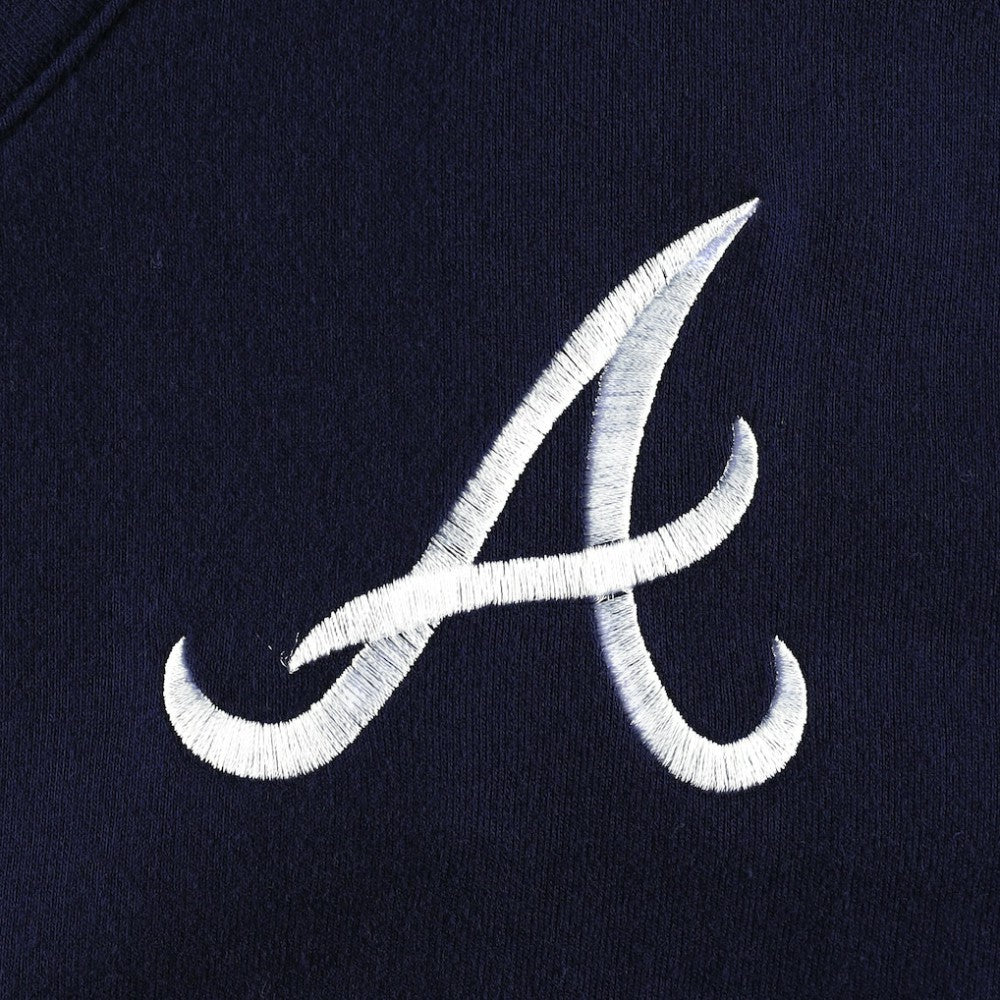 Atlanta Braves DKNY Sport Women's Lily V-Neck Pullover Sweatshirt - MLB Pullover