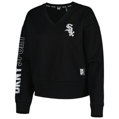 Chicago White Sox DKNY Sport Women's Lily V-Neck Pullover Sweatshirt - MLB Pullover