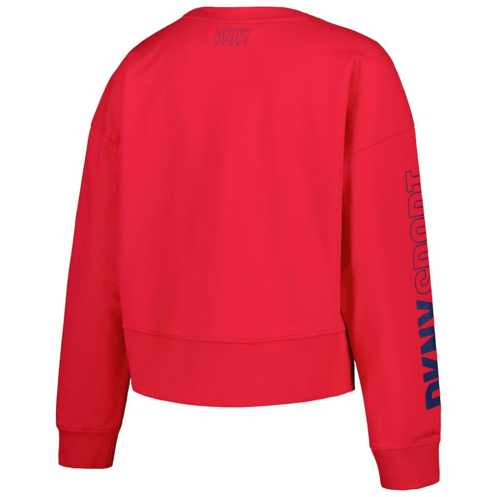 St. Louis Cardinals DKNY Sport Women's Lily V-Neck Pullover Sweatshirt - MLB Pullover