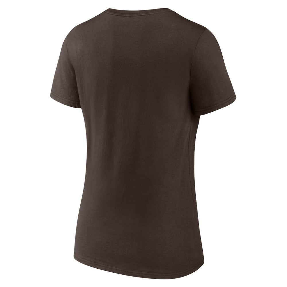 San Diego Padres Women's Lockup V-Neck T-Shirt - MLB T-shirts