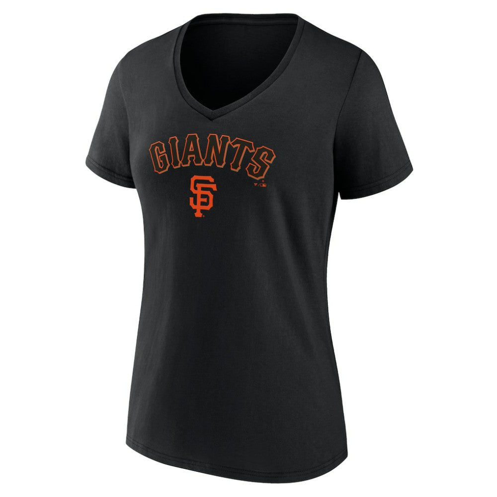 San Francisco Giants Women's Lockup V-Neck T-Shirt - MLB T-shirts