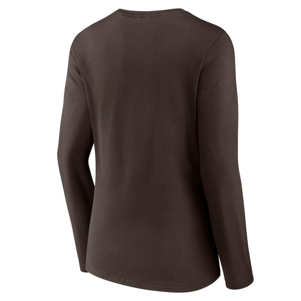 San Diego Padres Women's Team Lockup Long Sleeve V-Neck T-Shirt - MLB T-shirts