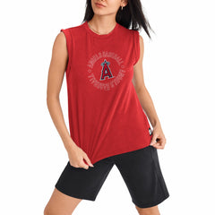 Los Angeles Angels DKNY Sport Women's Madison Tri-Blend Tank Top - MLB Tanks