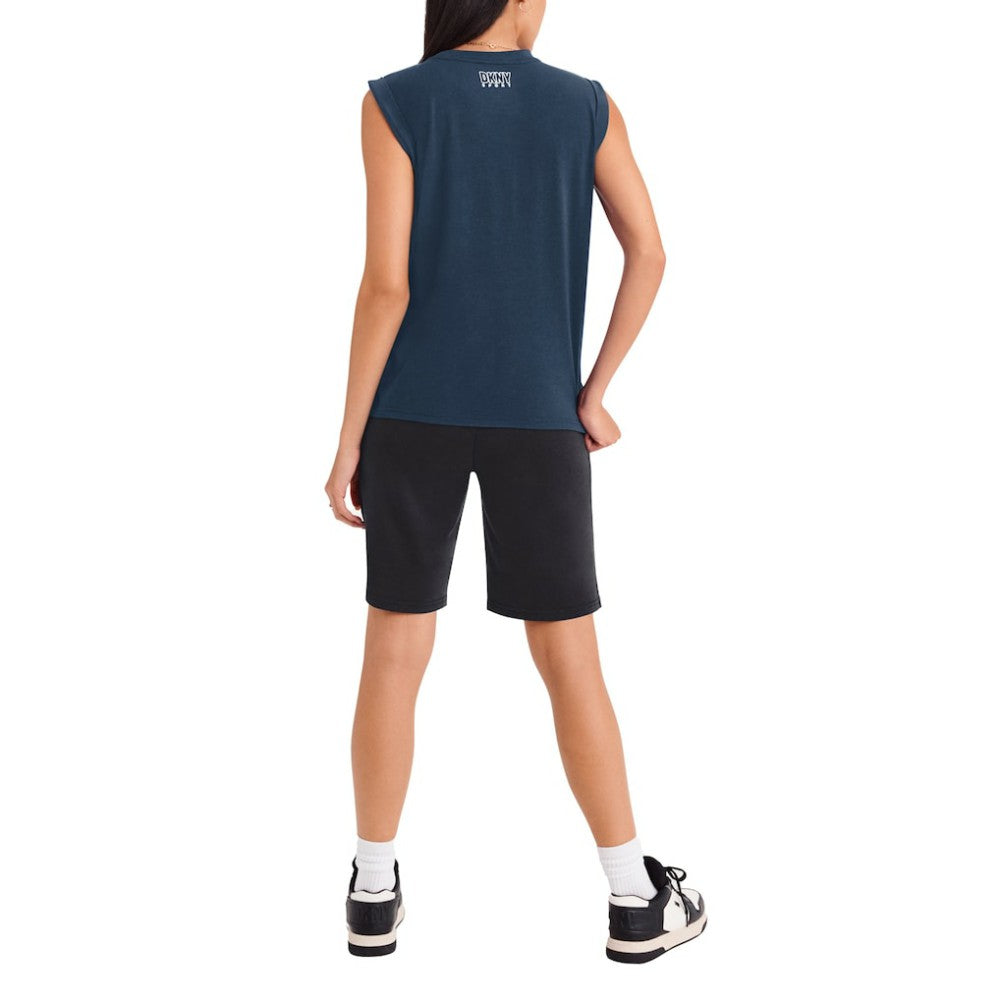 Atlanta Braves DKNY Sport Women's Madison Tri-Blend Tank Top - MLB Tanks