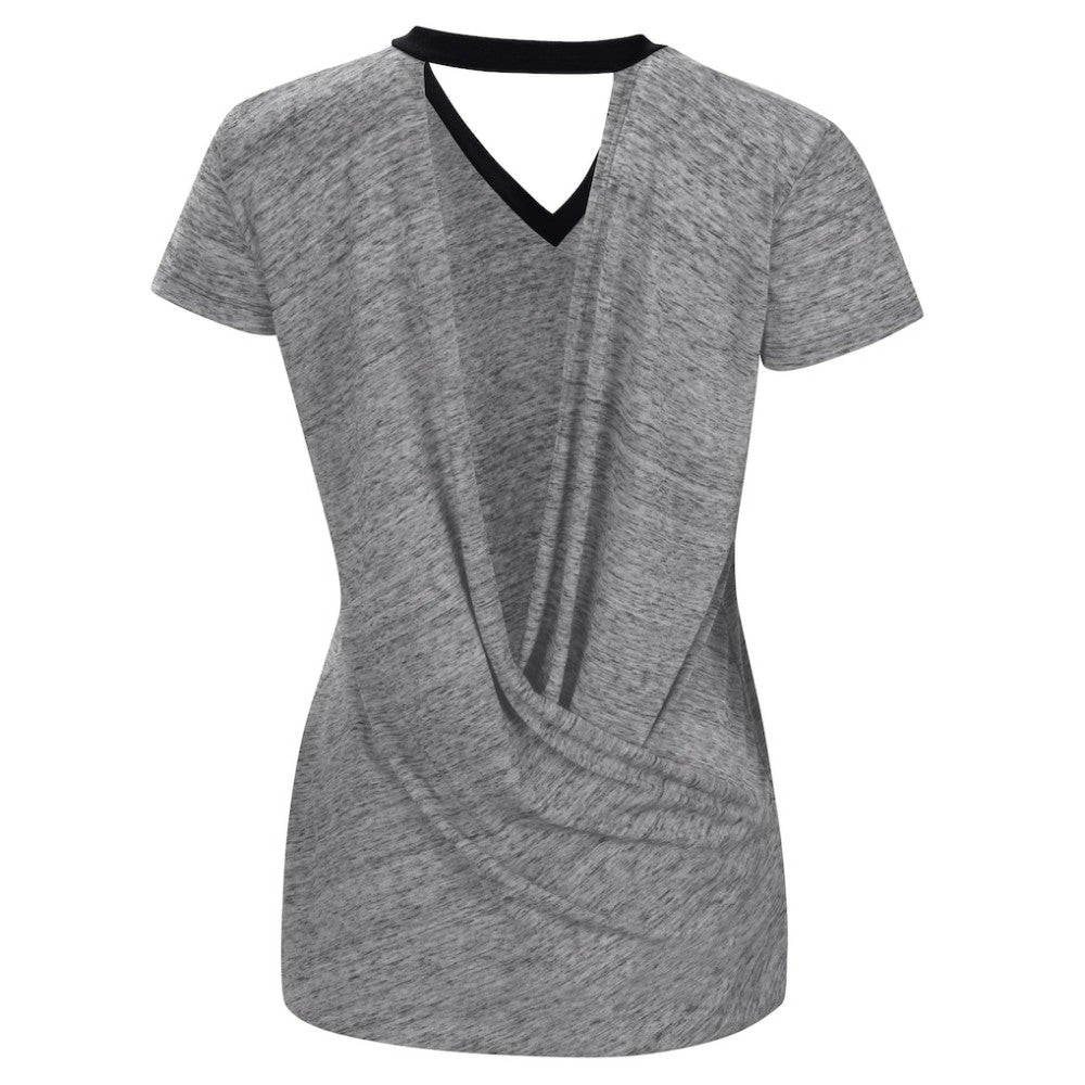 Chicago White Sox Touch Women's Halftime Back Wrap Top V-Neck T-Shirt - MLB T-shirts