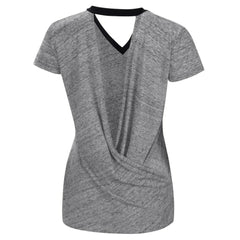 Chicago White Sox Touch Women's Halftime Back Wrap Top V-Neck T-Shirt - MLB T-shirts