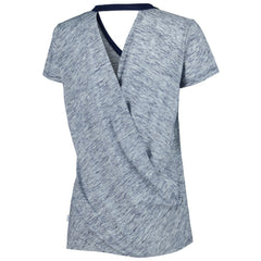 Boston Red Sox Touch Women's Halftime Back Wrap Top V-Neck T-Shirt - MLB T-shirts