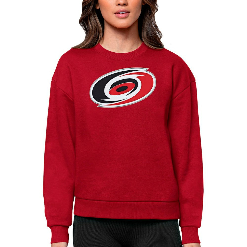 Carolina Hurricanes Antigua Women's Team Logo Victory Crewneck Pullover Sweatshirt -  NHL Sweatshirts