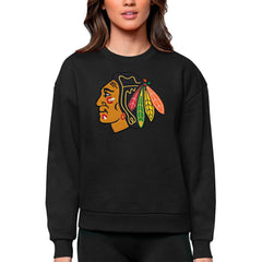 Chicago Blackhawks Antigua Women's Team Logo Victory Crewneck Pullover Sweatshirt -  NHL Sweatshirts