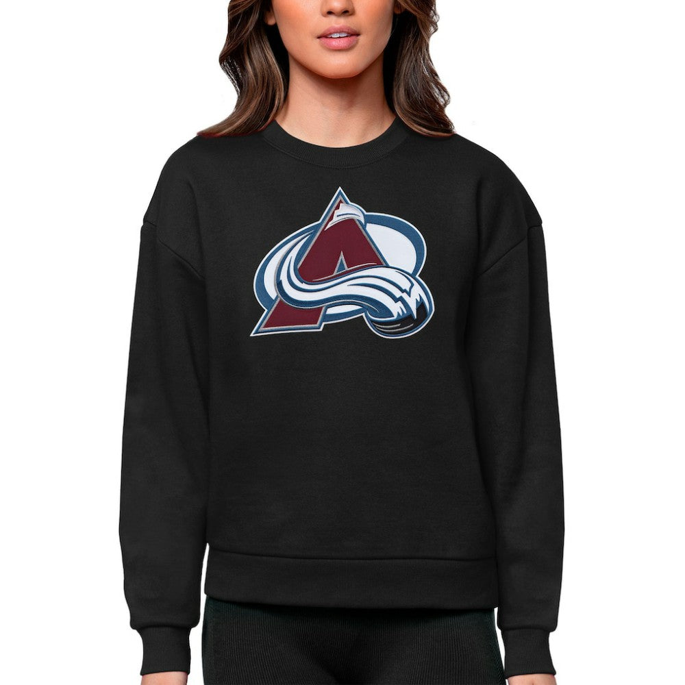 Colorado Avalanche Antigua Women's Team Logo Victory Crewneck Pullover Sweatshirt -  NHL Sweatshirts