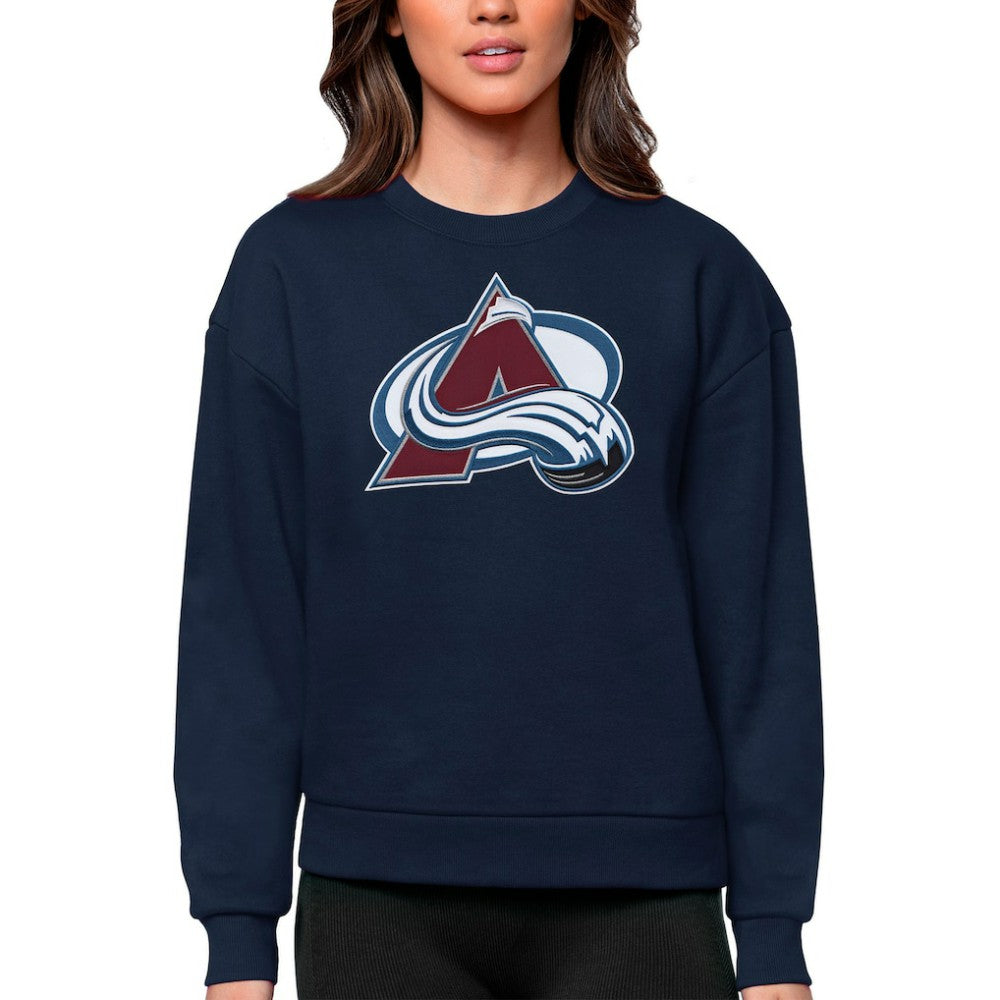 Colorado Avalanche Antigua Women's Team Logo Victory Crewneck Pullover Sweatshirt -  NHL Sweatshirts