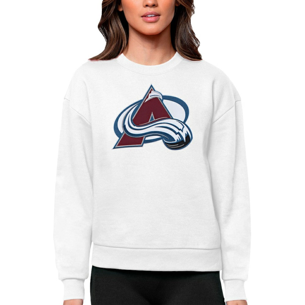 Colorado Avalanche Antigua Women's Team Logo Victory Crewneck Pullover Sweatshirt -  NHL Sweatshirts